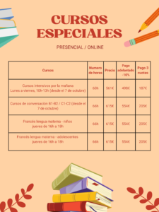 especiales cursos francés
